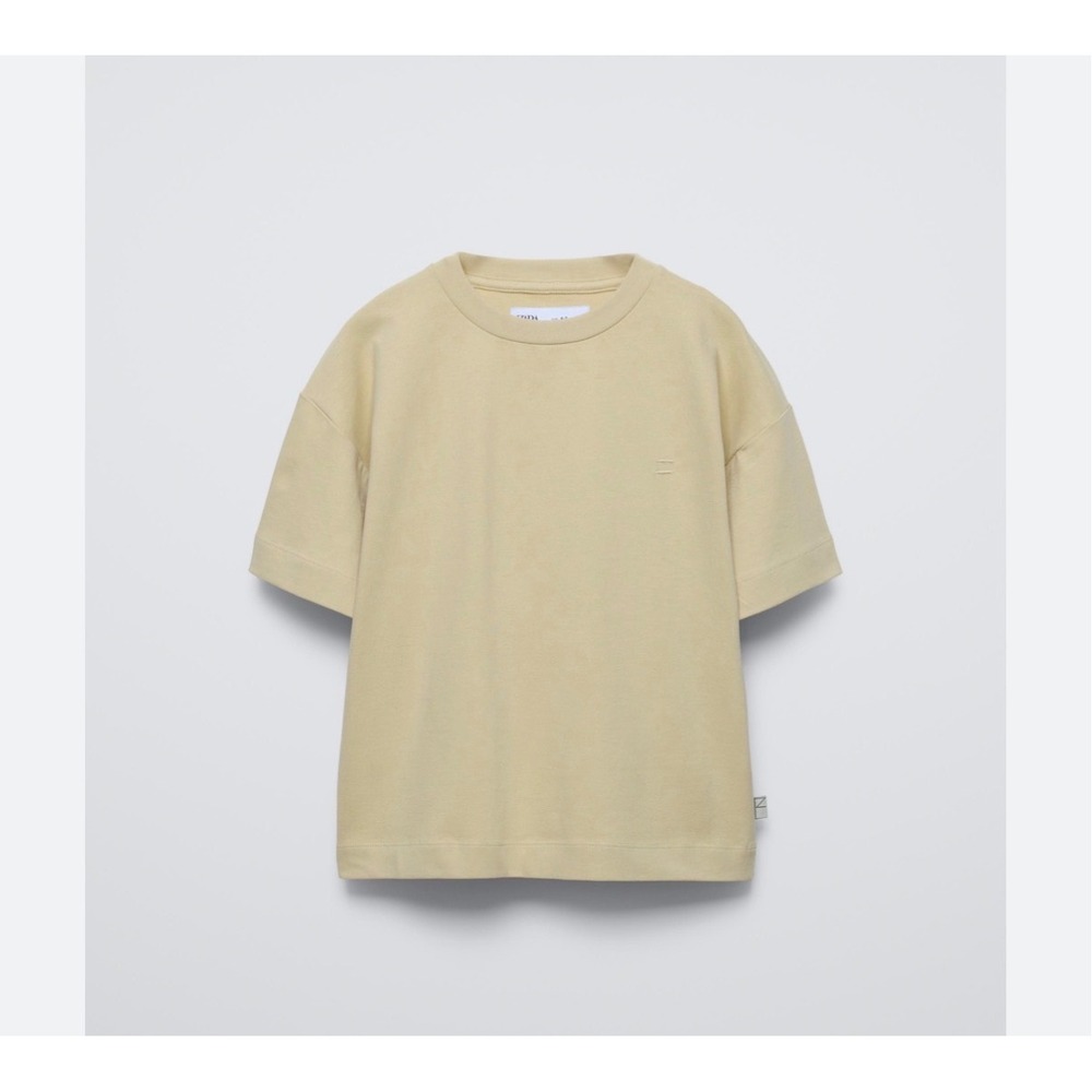 Zara Kids' Short Sleeve T-Shirt – Yellow Butter – Size 9-10 Years – NWT